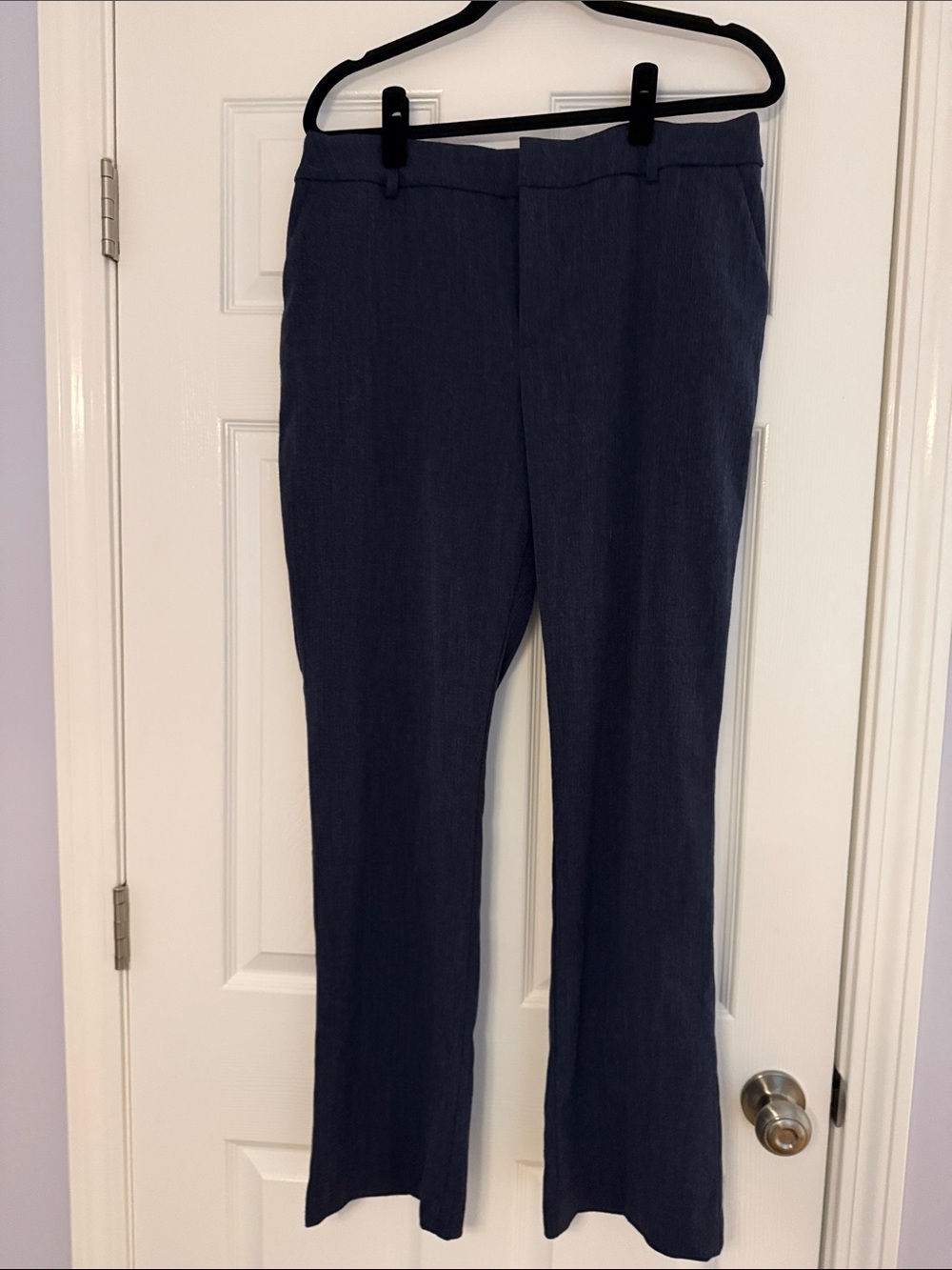Nine West Navy Barely Bootcut Slacks